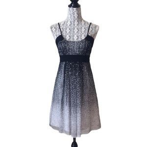 BCBG Silk Short Cocktail Evening Party Dress Holiday Sparkly